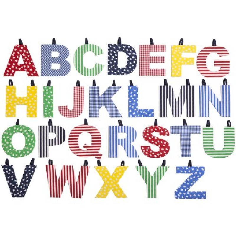 JoJo Maman Bebe Fabric Letters, Primary X