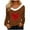 Brown, variant on Inverlee Valentine's Day Shirts Women Plus Size Love Heart Print Tees Work Long Sleeve Blouse V Neck Holiday T-shirt Tops Valentines Day Gifts for Teen Girls