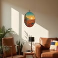 thumbnail image 5 of Canvas Wall Art Cactus Arizona Desert Boho Western Aztec Southwestern Cacti Mountains Oval Framed Canvas Prints Vintage Wall Hanging Decor for Home Decorations 8.6"x11.4", 5 of 7