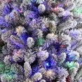 thumbnail image 2 of Holiday Time 7.5' Pre-lit Flocked Frisco Pine Christmas Tree, Green, 2 of 7