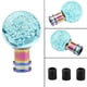 thumbnail image 5 of Shift Knob Acrylic Cyan Color Ball Style with 3 Plastic Adapter Universal for Auto Modification, 5 of 5