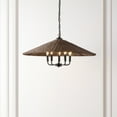 thumbnail image 4 of SAFAVIEH Palmera 5-Light LED Black Rattan Pendant Light with Shade, 4 of 8