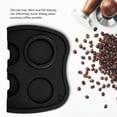thumbnail image 4 of Épais Silicone Café Poudre Expresso Tassement Coin Tapis Tapis de Support de Manipulation (Noir Large), 4 of 11