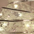 thumbnail image 4 of PENGXIANG 13FT Christmas Ribbon with 40 LED Lights Waterproof Fabric Gift Wrapping Ribbons for Outdoor, 4 of 6