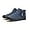 Blue, variant on Men Snow Boots Water Resistant Non-slip Winter Shoes with Fuzz Lined Warm High Top Boots for Men