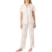 Jessica Simpson Women's Notch Collar and Dolphin Pajamas Pant Set