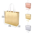 thumbnail image 7 of 12 Pack Luxury Gift Bags, Gold Silver Rose Gold Shiny Party Bags Non-Woven Reusable Medium Size Gift Bags for Birthday Wedding Baby Shower Christmas Party Supplies, 7 of 7