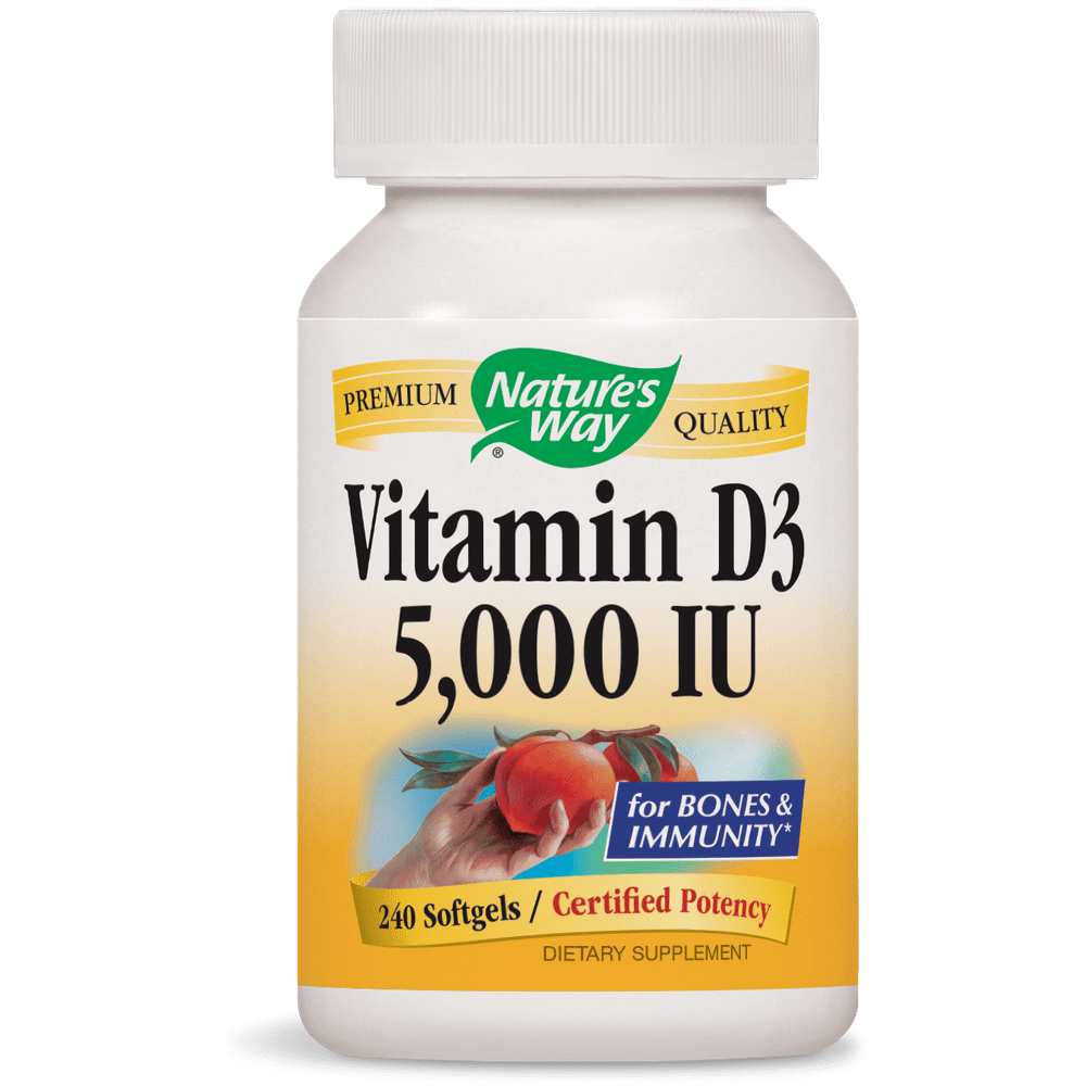Nature's way vitamin d3 5000 iu 240 softgels
