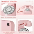 thumbnail image 3 of Bangcool Corded Landline Telephone, Landline Phones for Home, Pink Vintage Rotary Phone, Desk Telephone for Home, Office, Hotel Decoration, 3 of 7