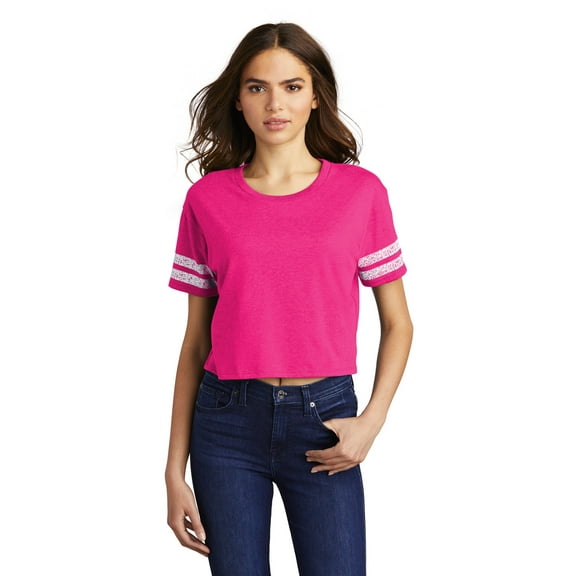District Women's Scorecard Crop Tee DT488