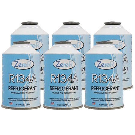 Sub Zero R134a ZeroR® R134a Refrigerant for MVAC use in a 12oz Self-Sealing Container ...