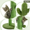 thumbnail image 6 of Vivifying 28 Inch Cactus Cat Scratching Post with Natural Sisal Ropes, Interactive Ball, Cat Scratcher for Cats and Kittens Green, 6 of 8