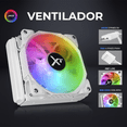 thumbnail image 4 of Enfriamiento Liquido XTREME PC GAMING Aqua Force 120mm ARGB 800-2200 RPM Blanco, 4 of 6