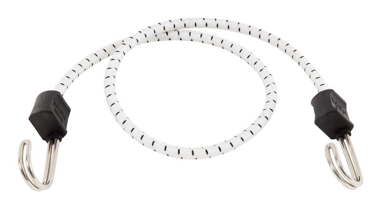 Keeper 8866196 32 in. Marine Twin Anchor Bungee Cord, White & Black - Pack of 10