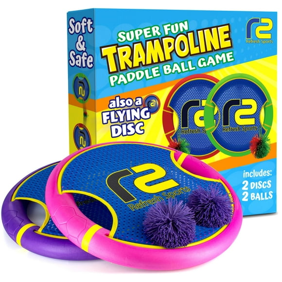 Juego de pádel al aire libre Refresh Sports con 2 pelotas y discos