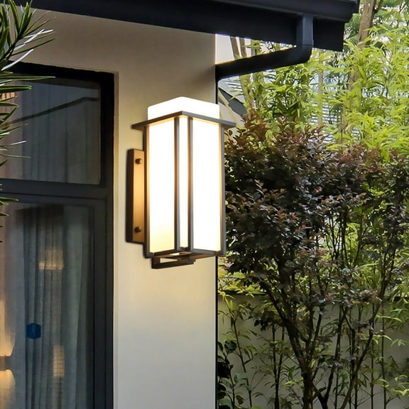 Modern LED Wall Light Waterproof Exterior Outdoor Porch Sconce Lamp Fixture US