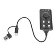 thumbnail image 1 of Adapter USB Sound Card External Stereo Sound Card with Volume Control USB to 3.5mm Jack Sound Adapter for PC Laptop Desktop Headset, 1 of 7
