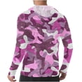 thumbnail image 3 of VBVC Men's Tropical Leaf UPF 50+ Sun Protection Hoodie,UV Block Lightweight Quick Dry Rash Guard Shirt for Men,Pink,S-3XL, 3 of 4