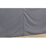 Sojag Grey Curtains for Messina/Mykonos Gazebo, 10 ft. x 10 ft., Spun, Outdoor Shades