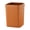 Orange, variant on Modern Imitation Rattan Trash Can, 4 Gallon Square Plastic Trash Can Open Top Wastebasket Bin with Pressure Ring, for Living Room, Bedroom, Office