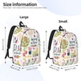 thumbnail image 4 of Balery Spring Flowers Birds Vintage Canvas Backpack for Men and Women - Large Capacity, Durable Travel Laptop Bag for School, Work, Hiking, and Outdoor Activities, 4 of 7
