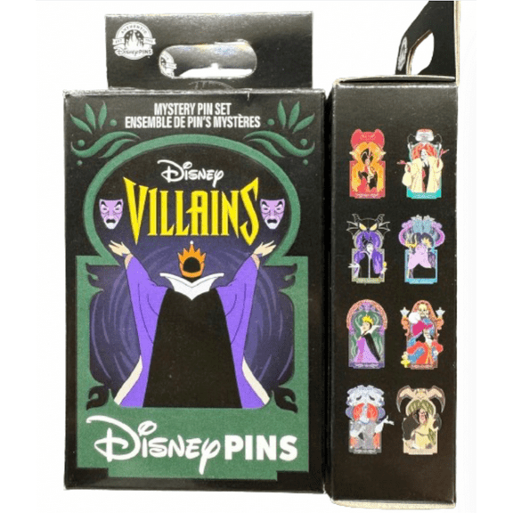 Disney Parks Villains Mystery Pin Blind Pack – 2-Pc. Pin New With Card