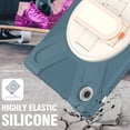 thumbnail image 3 of For Samsung Galaxy Tab A8 Case 10.5 inch SM-X200/X205/X207, 360 Hand Strap, Shoulder Strap, Kickstand, Rugged Drop Protection, Cornflower Blue, 3 of 6