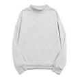 thumbnail image 2 of Plus Size Sweatshirts for Women S-4X Pullover Fleece Lined Tops Ladies Casual Mock Neck Long Sleeve Solid Loose Basic Comfort Sweatshirt, 2 of 8