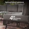 thumbnail image 6 of LAUSAINT HOME 7 Piece Wicker Sectional Outdoor Conversation Sets, Patio Furniture with Gray Cushions, 6 of 11