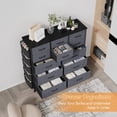 thumbnail image 2 of Qinaqin Gris 12- cm de Profundidadrawer Tela Profundidadresser con Convenient Side Pockets Ideal Almacenamiento Solution para Bedrooms Living Rooms Alturaallways y Closets, 2 of 7