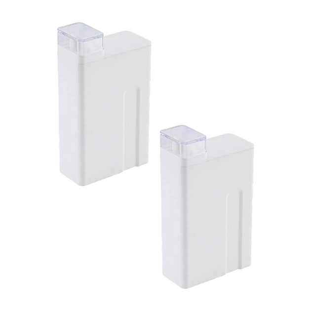 Oleegame 2PC Glass Bottle Refillable Laundry Bottle Non Leak With Label Empty Plastic Liquid Container For Bleaching Agent Home Laundry Room Decor Sub Bottling 1000ML White