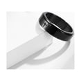 thumbnail image 2 of ORUYROP 6mm/8mm Titanium Steel Black/Silver/Gold Fidget Ring Engraved Small Cross Stainless Steel Spinner Rings Stress Relieving Anxiety Ring Engagement Wedding Promise Band for Women Men Boys, 2 of 4