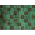 thumbnail image 1 of Ahgly Company Machine Washable Indoor Rectangle Oriental Turquoise Blue Modern Area Rugs, 5' x 8', 1 of 4
