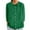 Green, variant on 3/4 Length Sleeve Womens Tops 2026 Trendy Cute Lettuce Neckline Button Up Cotton Linen Dressy Casual Tshirt Womens Blouses