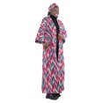 thumbnail image 2 of Satsuma Women's Long Kimono Robe with Pockets and Headwrap - African Print Trench Coat, 2 of 4