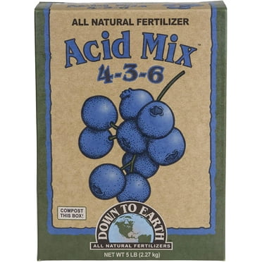Down to Earth (#DTE07824) Organic Acid Fertilizer Mix 4-3-6, 5 lb