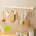 thumbnail image 5 of Manunclaims Utensil Rack Wall Mounted Punch Free Movable Hooks Load-bearing Kitchen Utensil Hanger Holder Rack for Home, 5 of 8