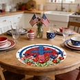 thumbnail image 7 of OAVQHLG3B American Flag Vases Flowers 4th of July Round Placemats Set of 4, 14 Inch Patriotic Memorial Day Round Table Mats for Dining Decoration, 7 of 7