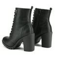 thumbnail image 4 of Dream Pairs Women's Silverado Chunky Heel Ankle Boots Lace Up Combat Booties with Side Zipper, 4 of 4