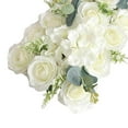 thumbnail image 4 of kurtrusly Panneau Réaliste de Fleurs de Rangée de Fleurs de Porte Arquée pour la Cérémonie de Fête de Station de Style Blanc 2, 4 of 9