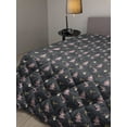 thumbnail image 2 of Swimming Down Alternative Comforter, Toys Floating Unicorn Toucan Giraffe Donut Watermelon Cartoon Print, Microfiber Quilt for All Season, 5 Sizes, Turquoise and Multicolor, by Ambesonne, 2 of 3