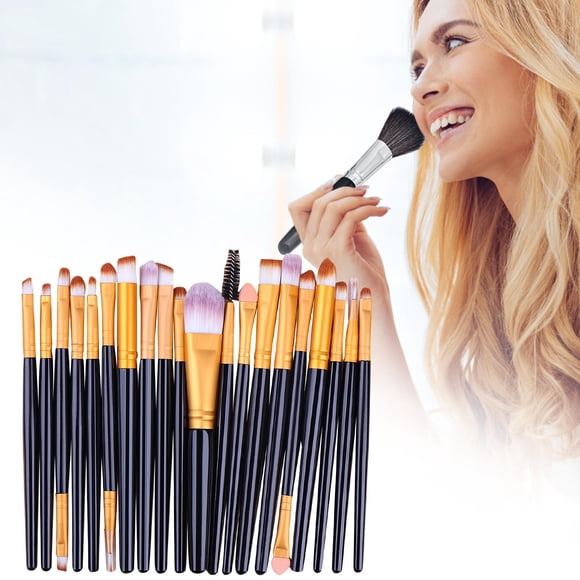 Pisexur Belleza Maquillaje 20 Pinceles para ojos Pinceles de maquillaje Herramientas de belleza Pinceles de maquillajepara mujeres y hombres