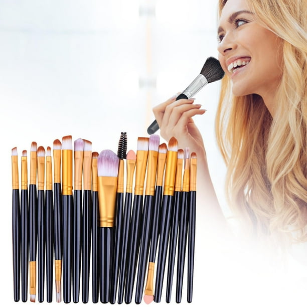Brochas de maquillaje 20 Brochas para ojos Brochas de maquillaje Herramientas de belleza Brochas de maquillaje plegables