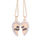 thumbnail image 4 of Guardurnaity 2 piezas por juego, corazón, diamantes de imitación, mejores amigos, colgante grabado, collar de amistad Ropa, zapatos y accesorios Miscelánea Oro Guardurnaity PS5885-02, 4 of 6