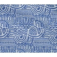 thumbnail image 4 of oneOone Cotton Flex Medium Blue2 Fabric Geometric African Craft Projects Decor Fabric Printed By The Yard 40 Inch Wide, 4 of 4