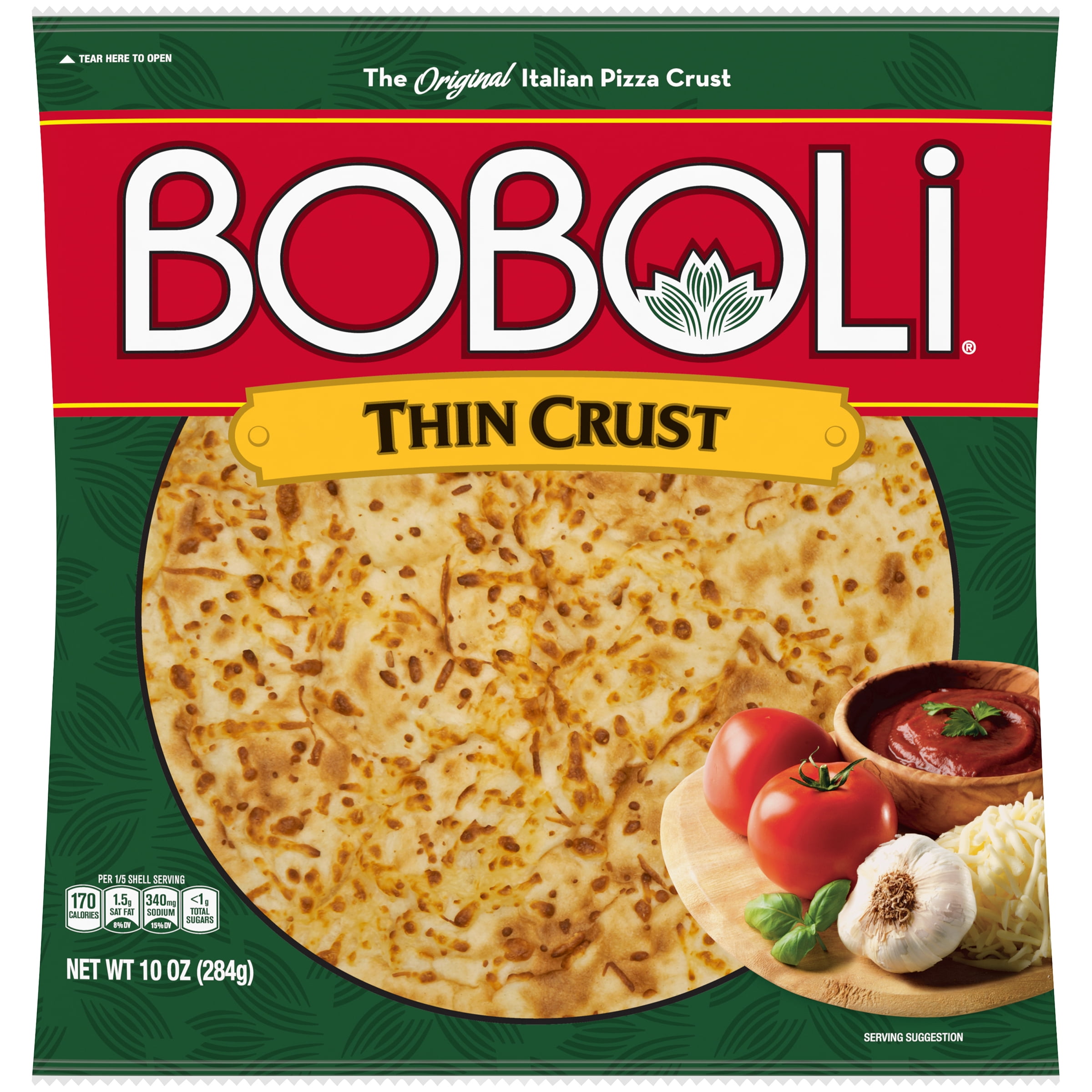 Boboli Original Thin Pizza Crust, Perfect for Pizza Night, 10 oz
