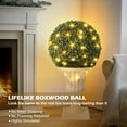 thumbnail image 4 of Garvee 16" Pre-Lit Artificial Topiary Ball – Lush Green Boxwood Plant with 8 Lighting Modes, Timer & Remote, White Urn Base – Indoor & Outdoor Porch, Garden, Front Door Decor, 4 of 7