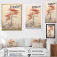 thumbnail image 4 of Designart "Warm Redwood In Red And Beige" Tree Redwood Floater Framed Canvas Wall Art, 4 of 5