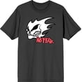 thumbnail image 3 of No Fear Fire Skull Logo Adult Charcoal Crew Neck Short Sleeve Tee-Small, 3 of 4