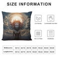 thumbnail image 5 of GOSMITH  Pillow Case Antique Crescent Moon Stars Over Blue Black Sky Boho Home Decor Cushion Covers for Couch Bedroom Sofa Living Room Bed Chair Standard, 5 of 5